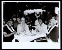 Four African American women at a gathering, 1950-1970