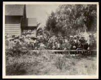 African American church congregation, Pasadena, 1890-1910