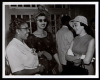 Sisters Gloria and Patricia Roberts at a gathering, Los Angeles, circa 1959