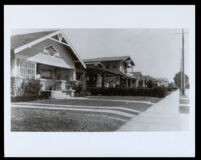 Houses on West 35th St. near Western, Los Angeles, undated