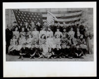 Pearl Hinds (Roberts) in her sixth grade class portrait at Durant Grammar School, Oakland, circa 1904