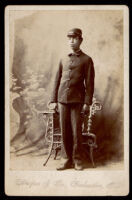 Leon F. Marsh, Sr. when he was in the 25 infantry at age 17, Galveston, circa 1898