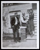 Beverly McCard with his wife, Gertrude, his infant son, Beverly, and an elderly man, Sacramento, circa 1928