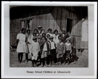 School children posing for a group portrait, Allensworth, 1910-1918