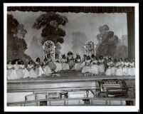 Debutants and queen of the Miss Wilfandel popularity contest at the Polytechnic High School, Los Angeles, 1948