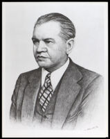 Portrait drawing of Louis M. Blodgett, between 1928-1947