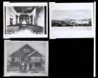 Mission San Francisco de Asís church, a lithograph of San Francisco, and portrait of Mr. Greene's family, 1913-1980