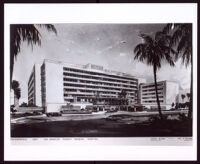 Rendering of the Osteopathic Hospital of the Los Angeles County General Hospital by Paul R. Williams and Adrian Wilson, Los Angeles, circa 1957