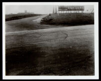 Distant view towards Los Angeles High School on Olympic Blvd. and Rimpau Blvd., Los Angeles, 1919