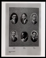 Portraits of Alpha Phi Alpha Fraternity members in the El Rodeo yearbook, Los Angeles, 1925