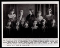 Group portrait of 10 Alpha Kappa Alpha women, Los Angeles, 1920-1930