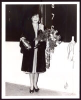 Vivian Osborne Marsh Launches the S.S. Ocean Telegraph" Navy cargo ship, Oakland, 1944