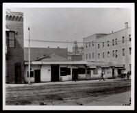 Pio Pico home and office at the Plaza, Los Angeles, 1906