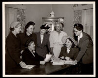 Dr. Vada Somerville with five women, 1950s