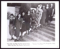 Group portrait of members of Delta Sigma Theta Sorority members of the San Francisco chapter, circa 1940