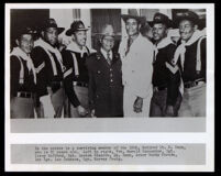 Military veterans gather to celebrate Lieutenant William M. Dunn, Los Angeles, 1967