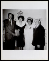 Postmaster Leslie N. Shaw receives the Distinguished Citizen Award at the Ambassador Hotel, Los Angeles, 1964