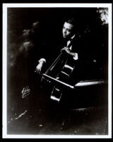 William Grant Still playing a cello, New York, 1919