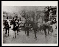 Fiesta Parade with African American horsemen, Los Angeles, undated