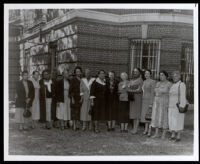 Mabel V. Gray with 12 other women, 1940s (?)