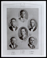 Six charter members of the Kappa Alpha Psi fraternity in the UCLA Yearbook, 1924