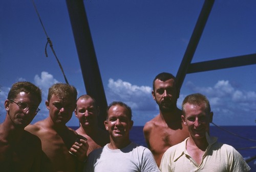 Group portrait: Phil Jackson, Russell Raitt, Larimore, Menard