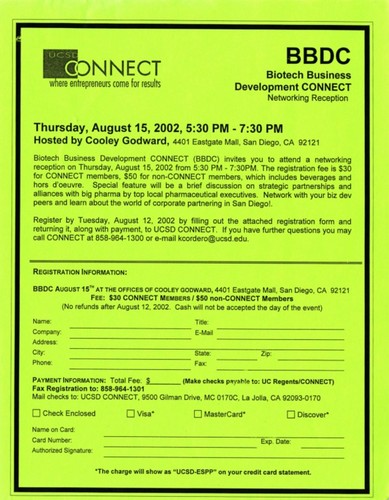 Biotech Business Development CONNECT Networking Reception: registration