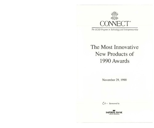 1990 Most Innovative New Products Awards: program