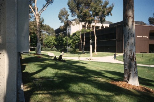 Standing: distant view with UCSD School of Medicine in background