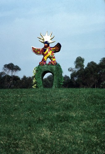 Sun God: maquette: maquette at potential installation site