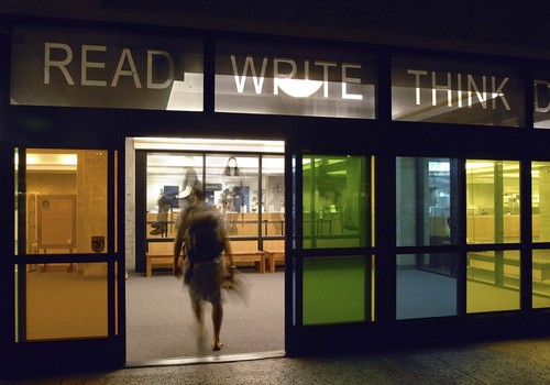 READ/WRITE/THINK/DREAM: view of entrance