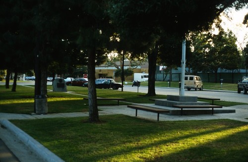 Untitled (proposed site): view of the grassy median looking southwest