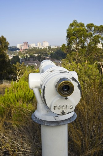 La Jolla Vista View: detail of telescope overlooking the area