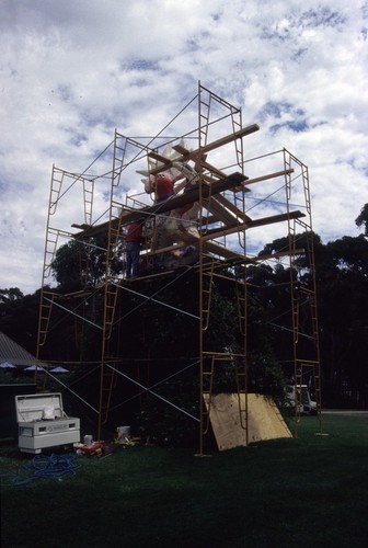 Sun God: restoration, 1999: after sanding: front view