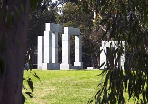 La Jolla Project: detail showing post and lintel structures