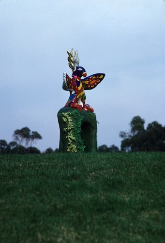 Sun God: maquette: maquette at potential installation site