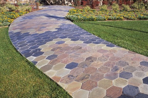 Snake Path: detail of tile — Calisphere