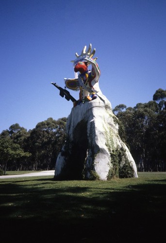 Sun God: decorated as Rambird, 1986: oblique front view