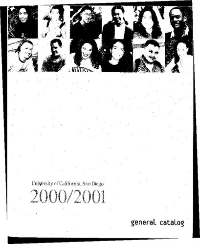 UC San Diego General Catalog, 2000-2001