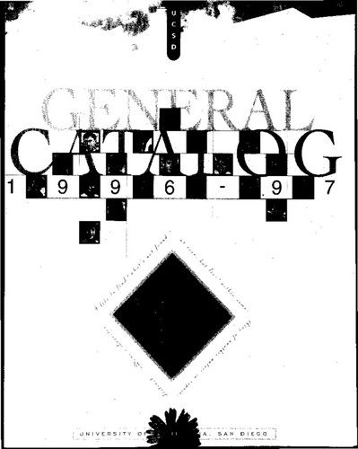 UC San Diego General Catalog, 1996-1997