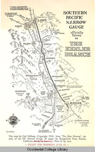 Southern Pacific Narrow Gauge Railroad, officially known as the Keeler Branch