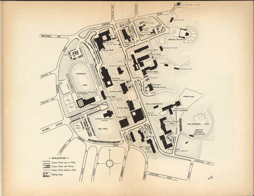 Campus Map, 1962