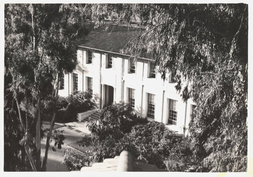 Mary Norton Clapp Library - East faade, from above