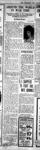 Around the World in War Time: Descriptive Letters of the Happenings in Many Lands Since the Beginning of the Struggle for Democracy (Printing from June 20th)