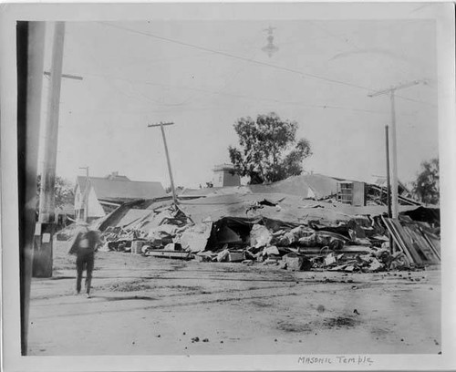 Masonic Temple, destroyed in the 1906 earthquake