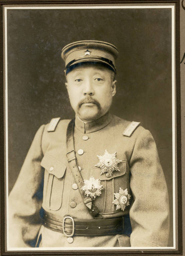 Uniformed military general, formal portrait