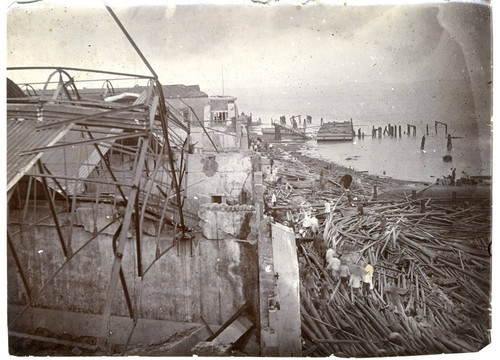 Foreign warehouses on the river front, Swatow