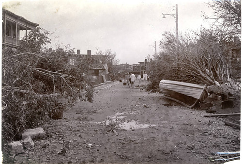 Customs Street view of devastation, Swatow