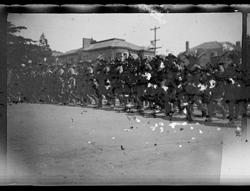 Spanish-American War Expedition leaving for Manila, Van Ness Avenue, San Francisco