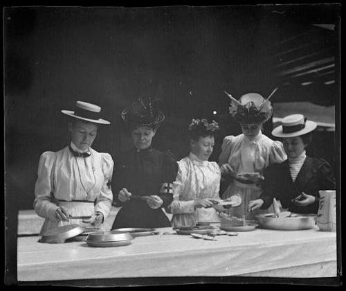 American Red Cross volunteers preparing food, San Francisco